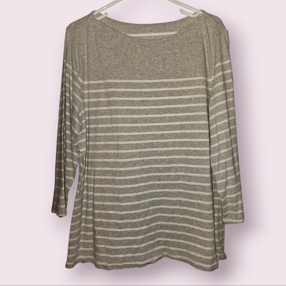 XXL Time and Tru striped knit top